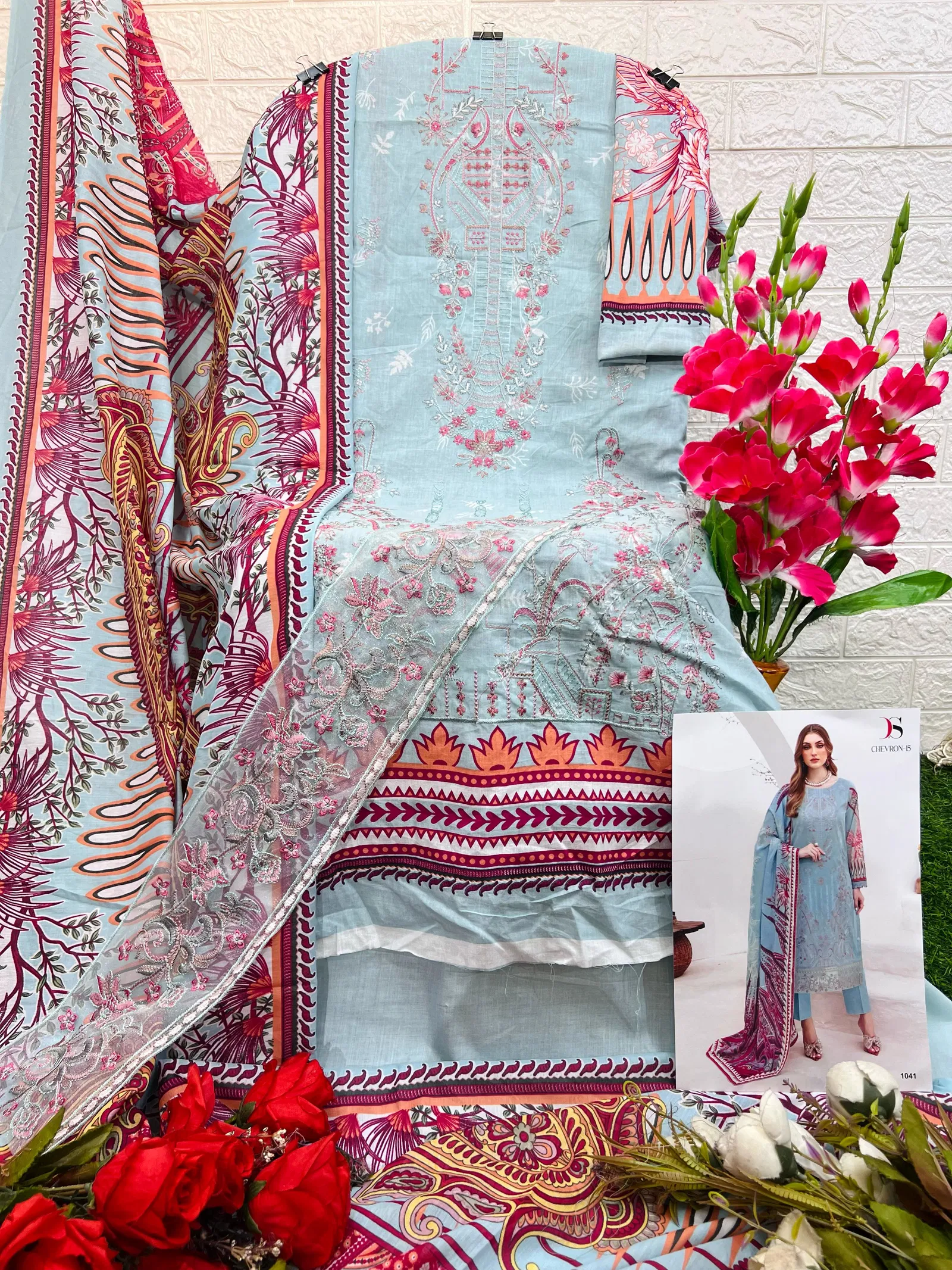 Deepsy Cheveron 15 Cotton Dupatta Pakistani Salwar Suits Wholesale Shop In Surat

